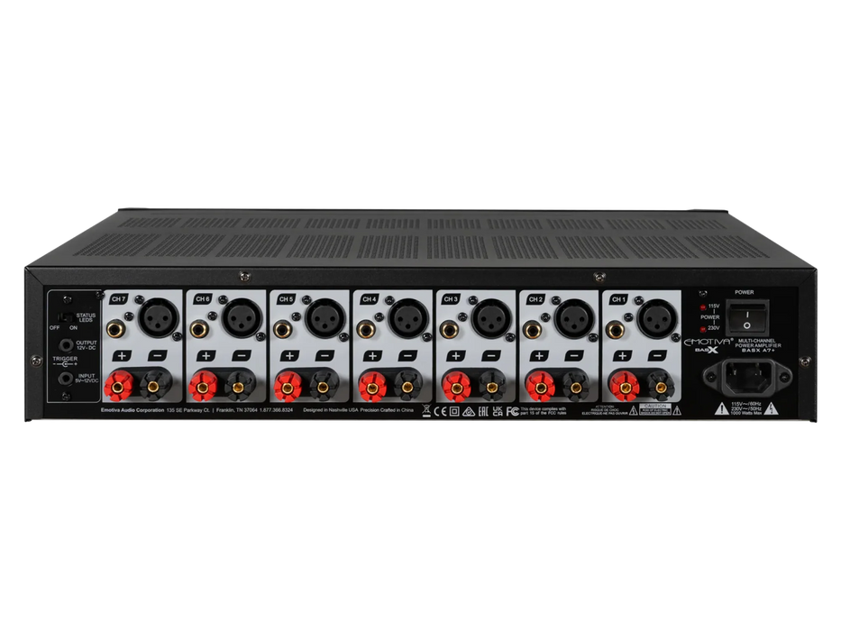 Emotiva BasX A7+ Seven Channel Power Amplifier - Power Amplifier