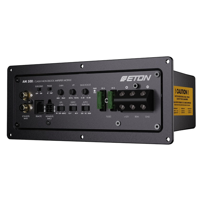 Eton AM 500 Monoblock Class-D Active Amplifier Module - Car Amplifier