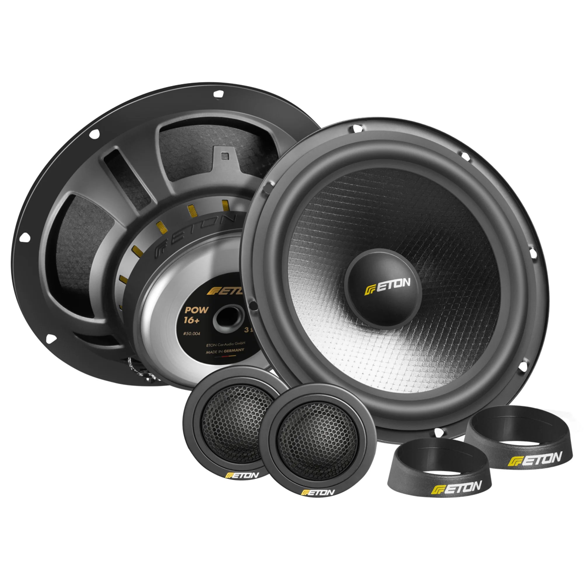 ETON POW 100 カーオーディオ スピーカー　ツゥィーターセット Eton POW 16 + 6.5inch 2way Component Speaker Set — The Audio Co.