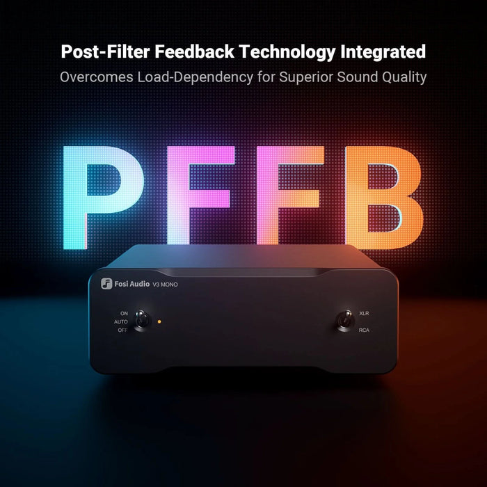 Fosi V3 Mono Monoblock Amplifier [Pair] - V3 Mono Pair + 48V 10A PSU + Power Filter - Power Amplifier