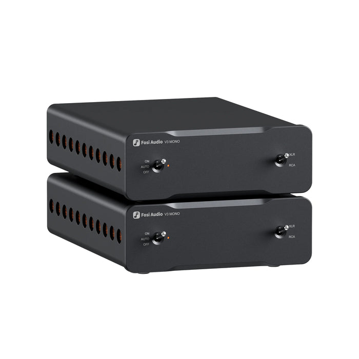 Fosi V3 Mono Monoblock Amplifier [Pair] - V3 Mono Pair + 48V 10A PSU + Power Filter - Power Amplifier