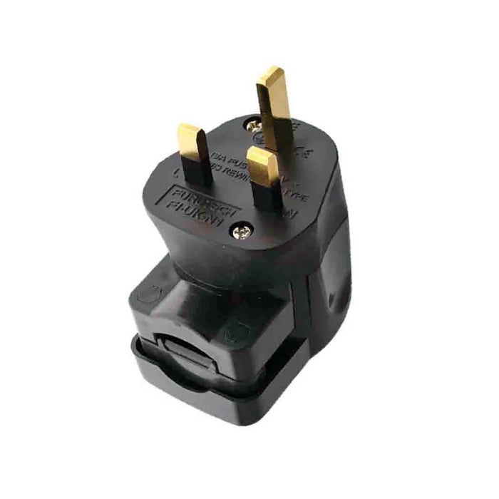 Furutech FI-UK 1363 - Audiophile Mains Power Connector - Gold Angled (G-N1) - Cable