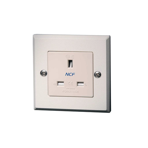 Furutech FP-1363-S NCF Mains Power Wall Socket - Rhodium [R] - Power Distribution