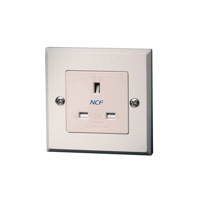 Furutech FP-1363-S NCF Mains Power Wall Socket - Rhodium [R] - Power Distribution