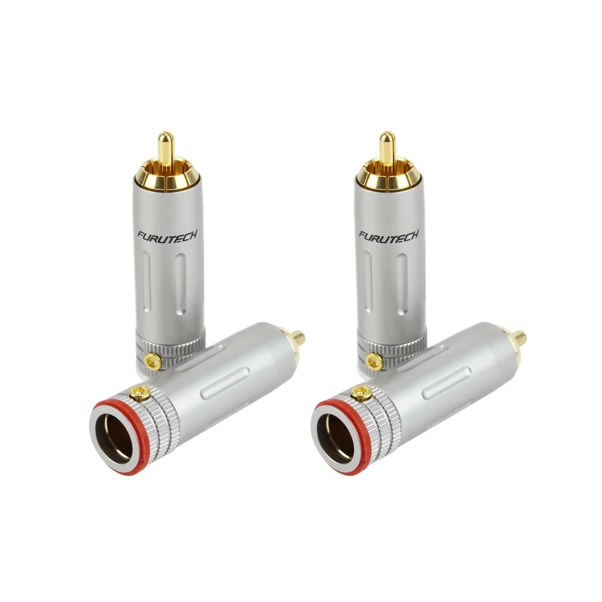 新品未使用　Furutech FP-160(G) RCAプラグ 4個入り FP-160(G) 24K金メッキRCAプラグ（4本1組）