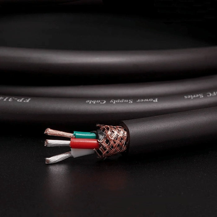 Furutech FP-314Ag-II on FI-15M(R)Plus and FI-15(R)Plus - Audiophile AC Power Cable - The Audio Co.