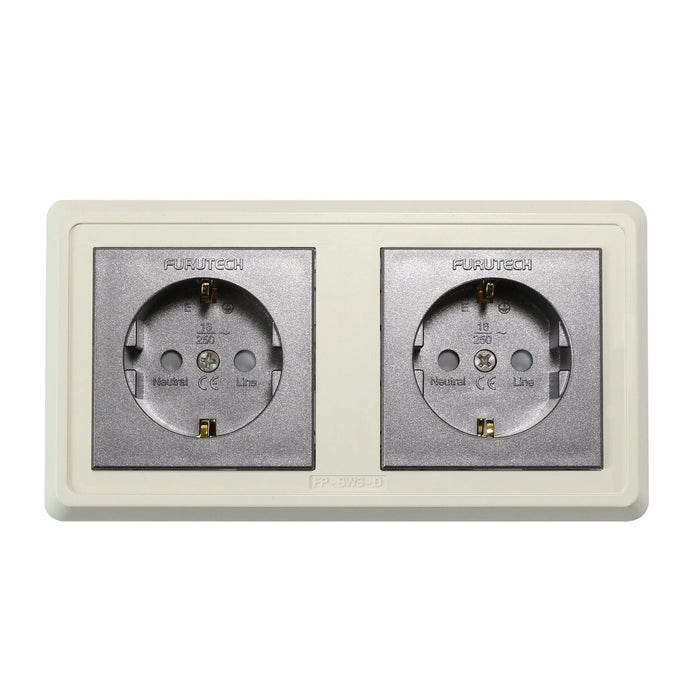 Furutech FP-SWS-D G - Audiophile Mains Power Schuko Wall Socket - The Audio Co.