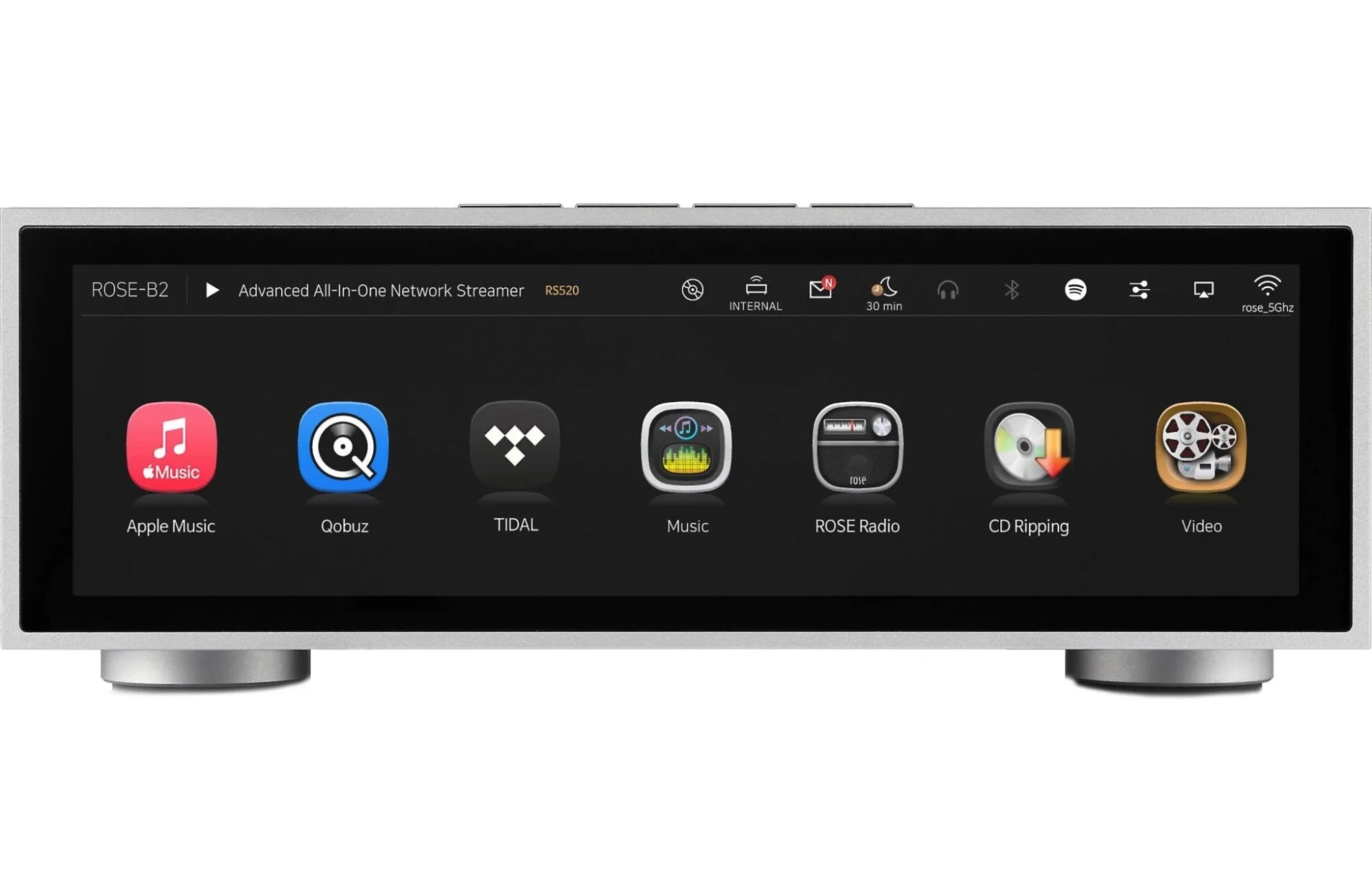 HiFi Rose RS 520 Music Streamer Amplifier The Audio Co.