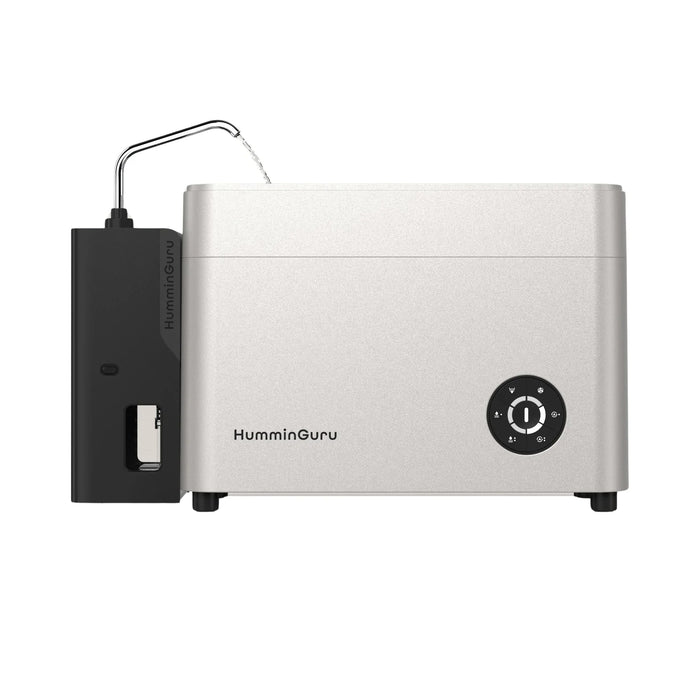 HumminGuru NOVA Advanced Ultrasonic Vinyl Record Cleaner - White Sand / HG05 + Water Dispenser - Home Audio Accessories