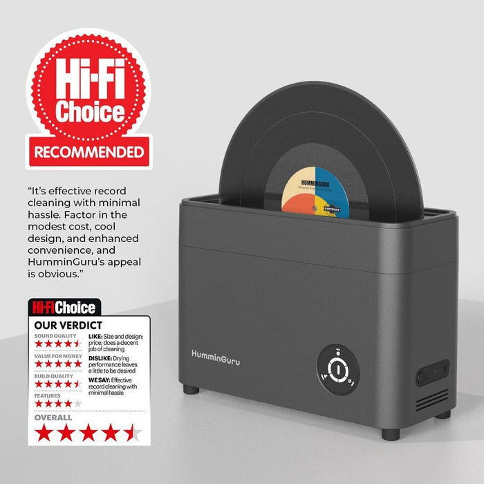 HumminGuru Ultrasonic Vinyl Record Cleaner - The Audio Co.