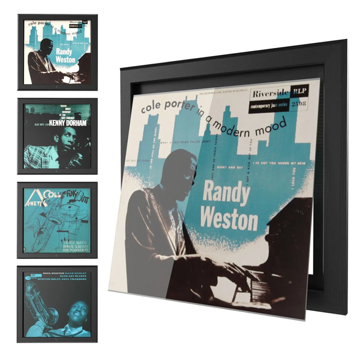 HumminGuru Wall Display Record Frame - Pack of 4 - Home Audio Accessories