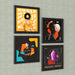 HumminGuru Wall Display Record Frame - Pack of 4 - Home Audio Accessories