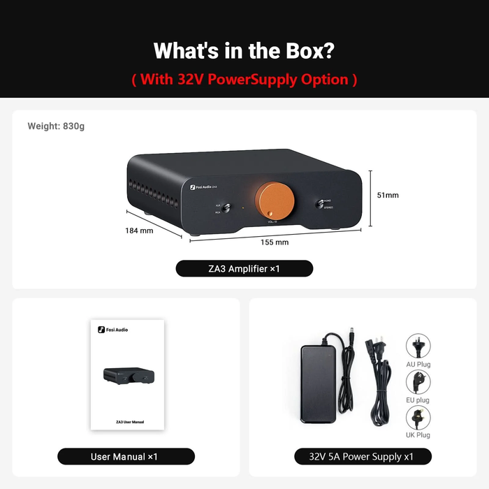 Fosi ZA3 Balanced Stereo Amplifier