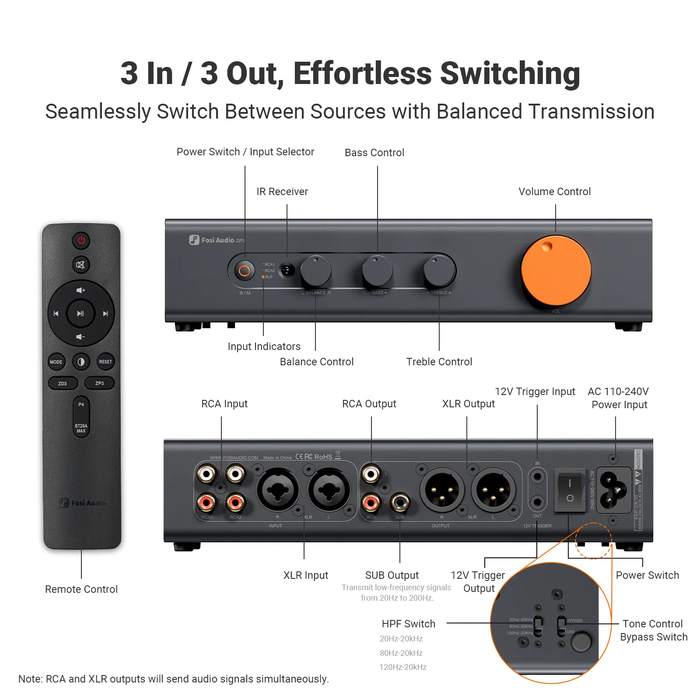 Fosi ZP3 Balanced Preamplifier