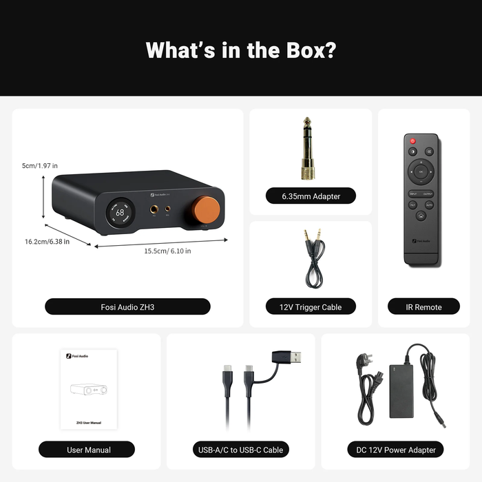 Fosi ZH3 DAC & Headphone Amplifier