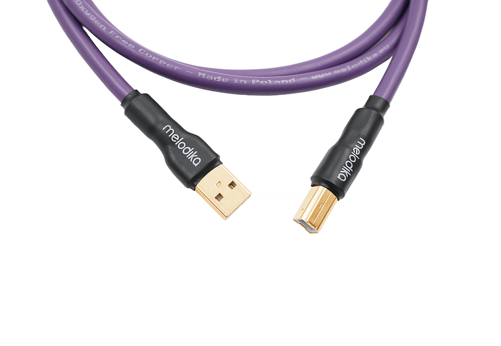 Melodika Purple USB A > B Digital Interconnect Cable