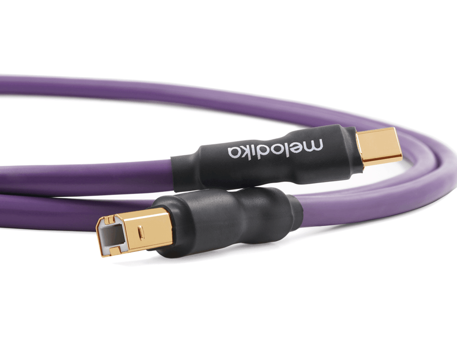 Melodika Purple USB C > B Digital Interconnect Cable