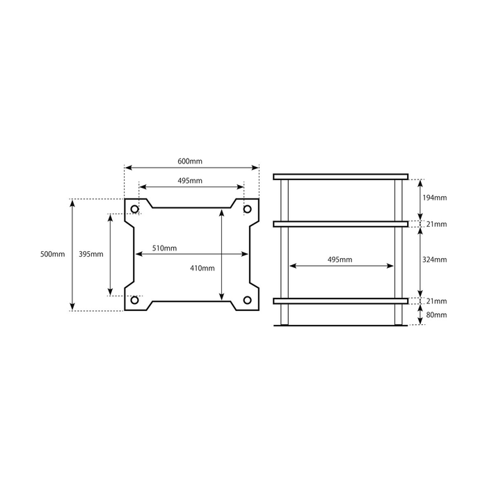 TiGLON Magnesia TMR Hi-Fi Rack