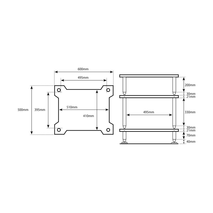 TiGLON Grand Magnesia GMR Hi-Fi Rack