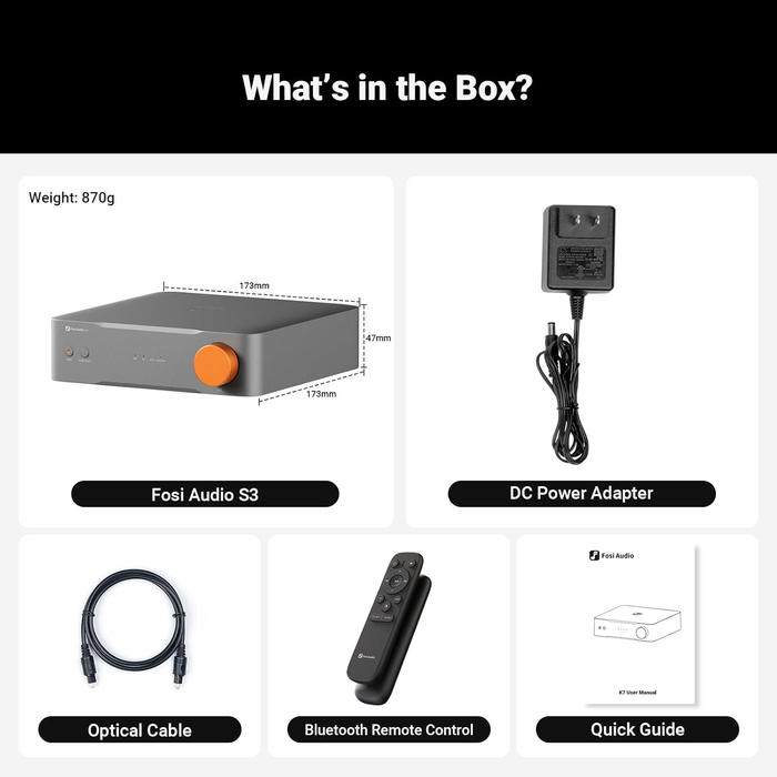Fosi S3 Music Streamer / DAC / Balanced Preamplifier | The Audio Co.