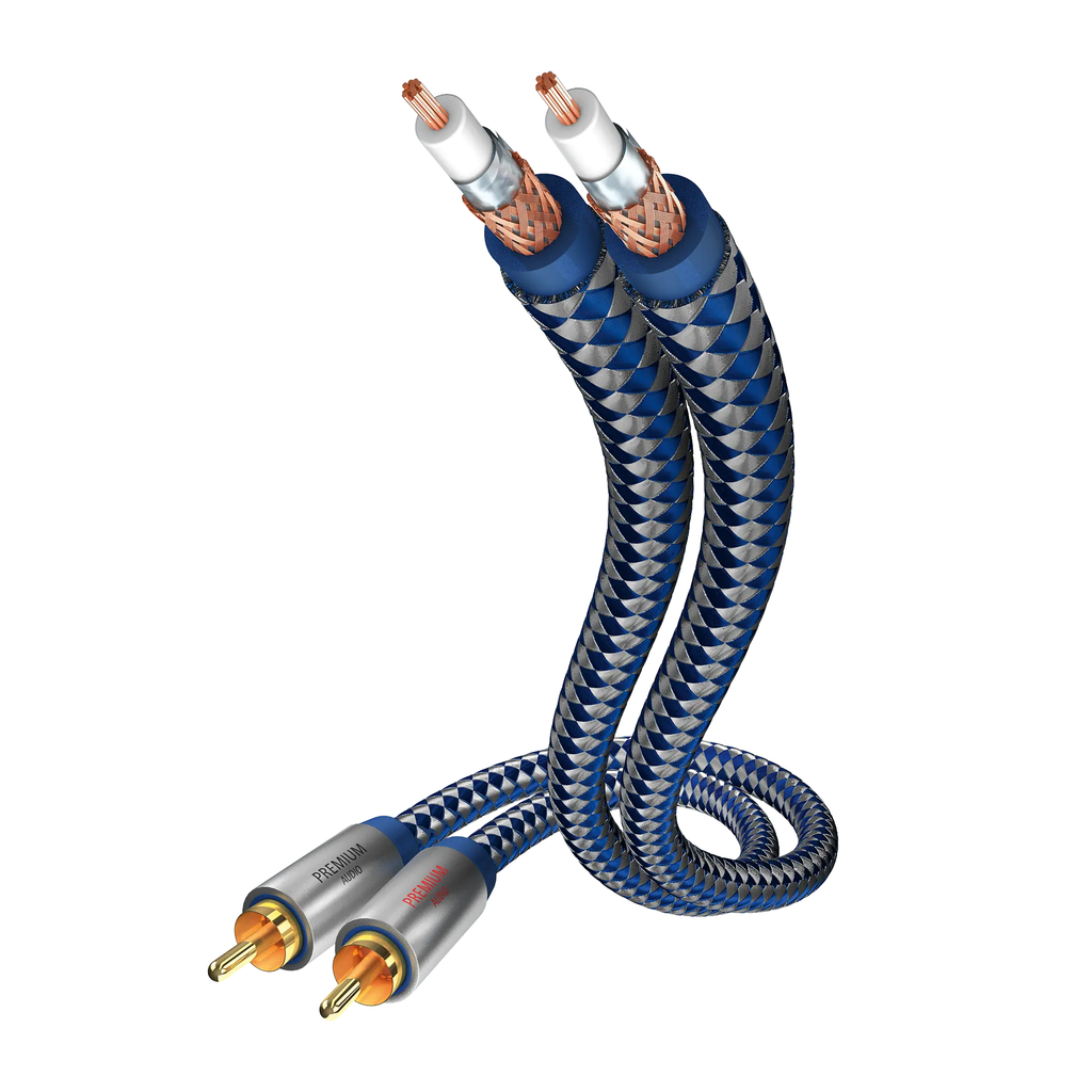 Inakustik Monitor Cable RCA 1m ペア In-akustik Premium RCA Interconnect Cable — The Audio Co.