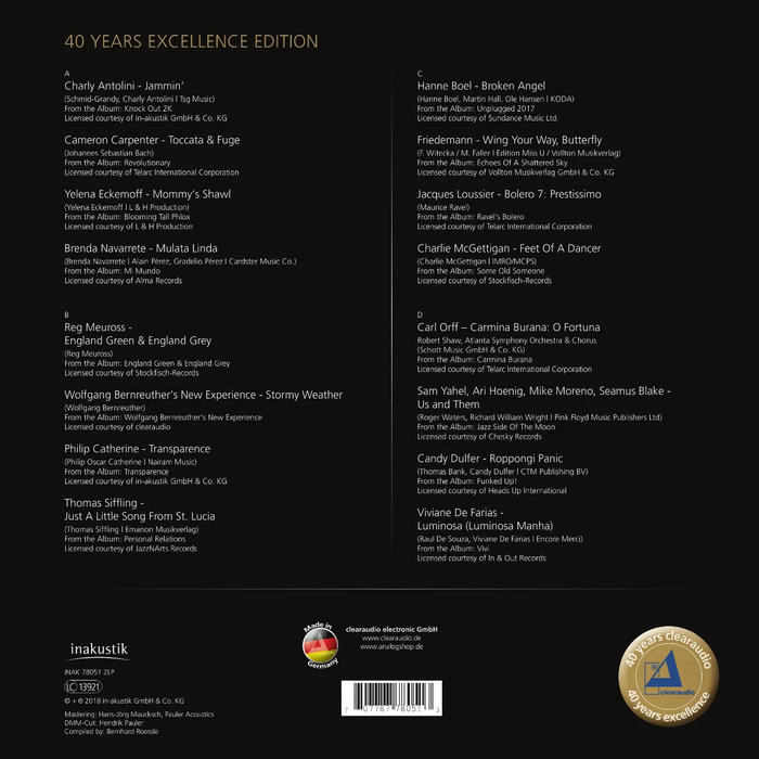 Various - Clearaudio: 40 Years Excellence Edition