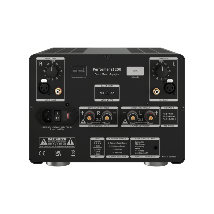 SPL Performer s1200 Stereo Power Amplifier