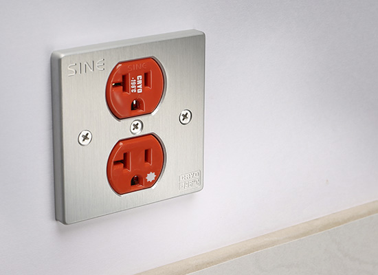SINE SW-2G Duplex Mains Power Wall Socket
