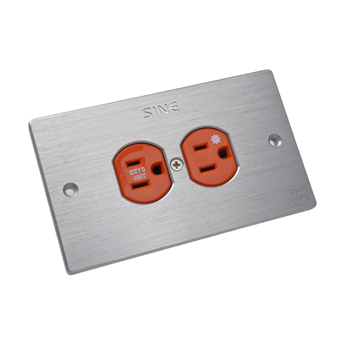 SINE SW-2LG Duplex Mains Power Wall Socket