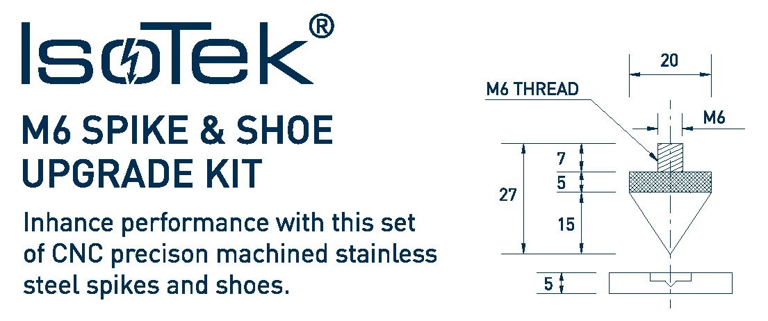 IsoTek M6 Spike & Shoe Upgrade Kit - The Audio Co.