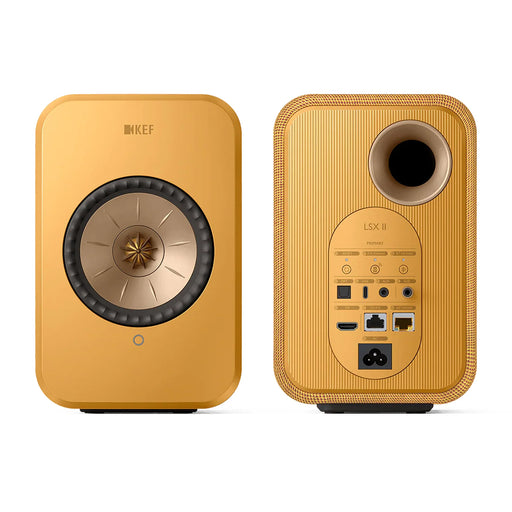 KEF LSX II - Wireless Streaming Speaker (Pair) - Amber Haze - Home Speaker