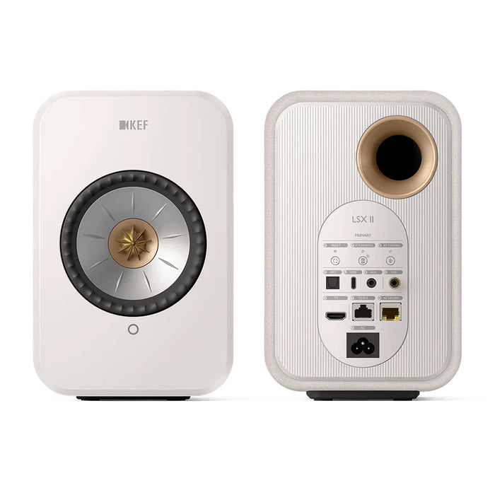 KEF LSX II - Wireless Streaming Speaker (Pair) - Cotton White - Home Speaker