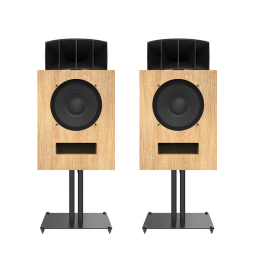 Klipsch + Ojas kO R1 2 Way Multicell Standmount Speakers (Pair) Red Oak Veneer Home Speaker