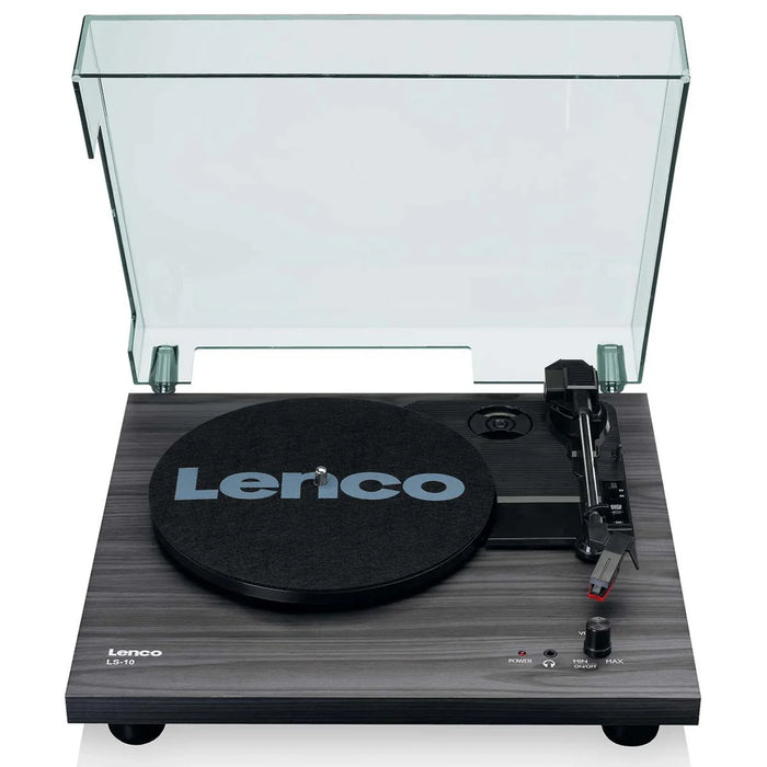 LENCO LS-10WD Record Player with Built-in Speakers - Black - Turntable