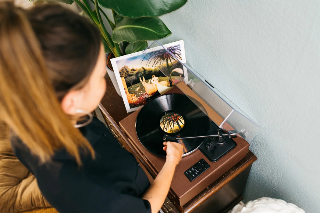 LENCO LS-430 Record Player with Built-in Speakers - Turntable
