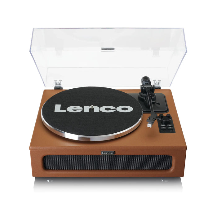 LENCO LS-430 Record Player with Built-in Speakers - Brown - Turntable