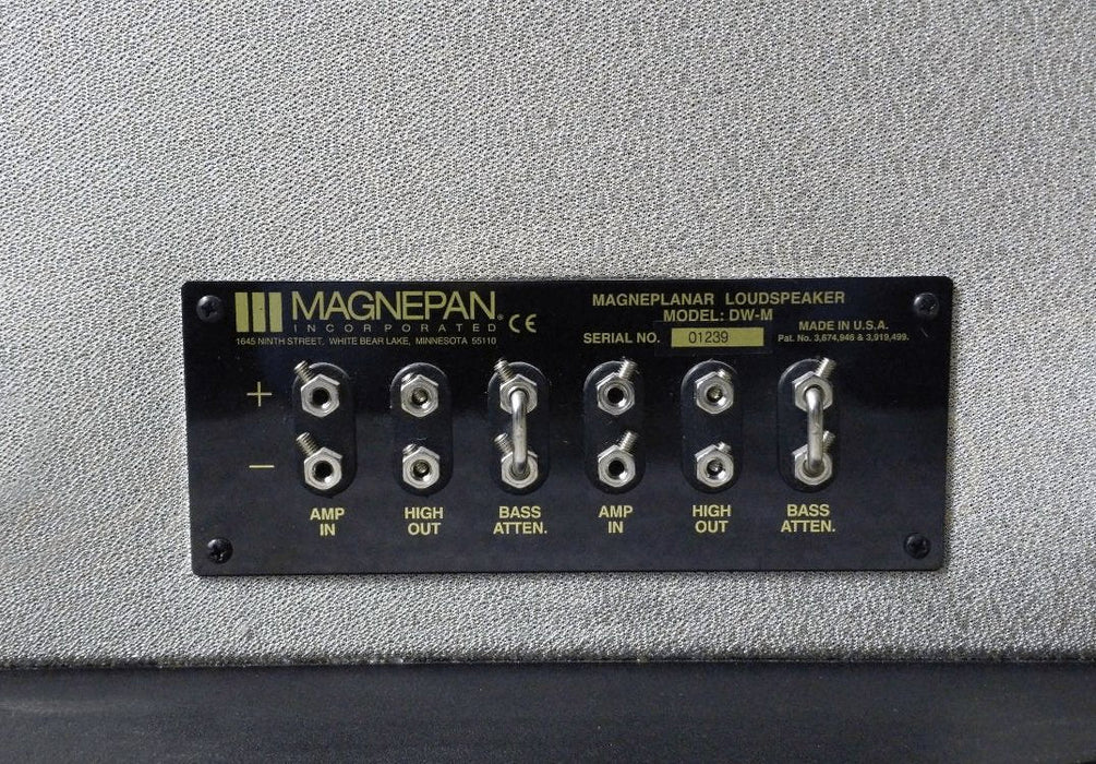 Magnepan DWM - Planar Magnetic Bass Panel - The Audio Co.