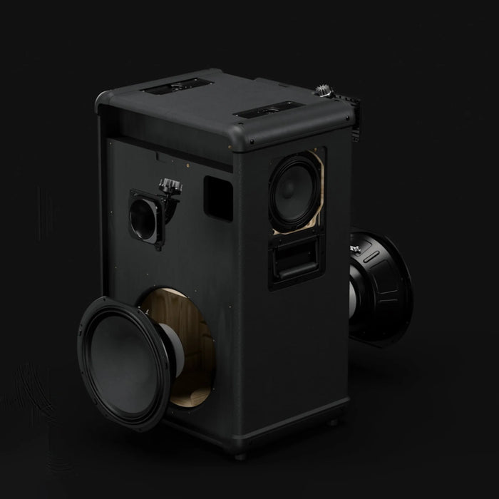 Marshall Bromley 750 Portable Party Speaker - Black and Brass - Wireless Portable Speaker