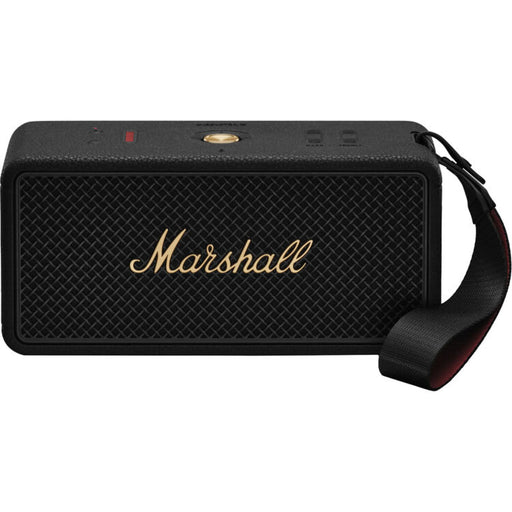 Marshall Middleton II Portable Bluetooth Speaker - Black and Brass - Wireless Portable Speaker