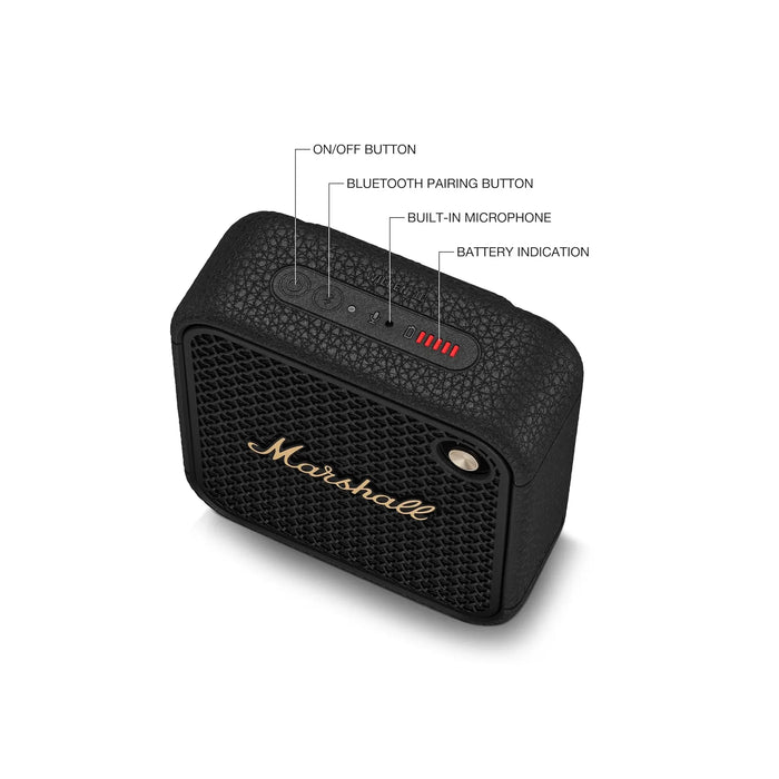 Marshall Willen II Portable Bluetooth Speaker - Wireless Portable Speaker