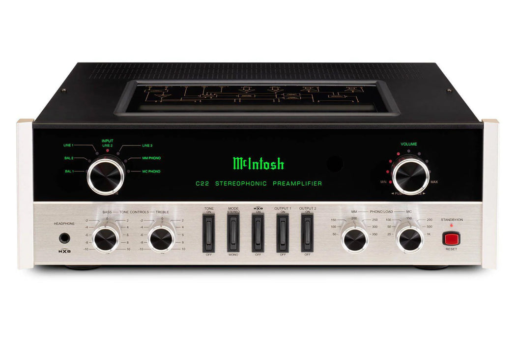 McIntosh C22 - Audiophile Vacuum Tube Preamplifier - The Audio Co.