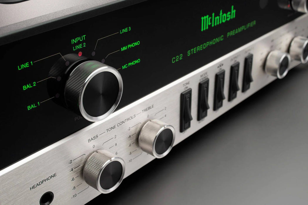 McIntosh C22 - Audiophile Vacuum Tube Preamplifier - The Audio Co.