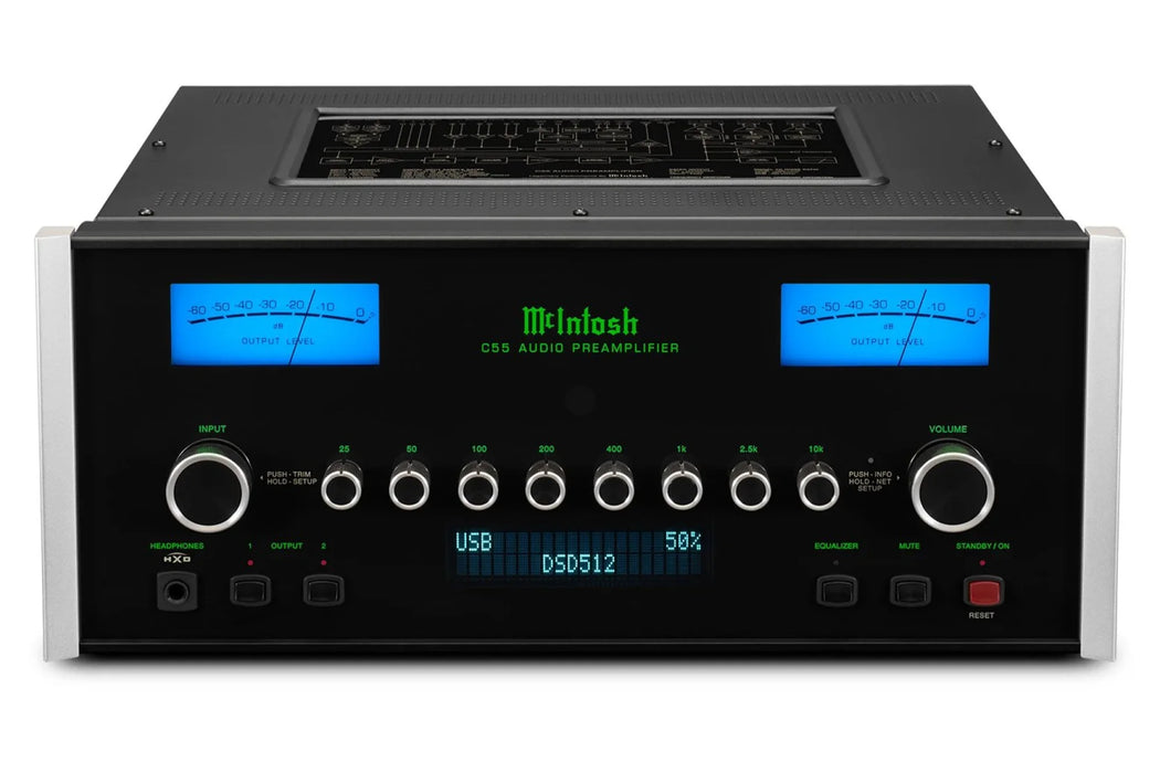 McIntosh C55 Audiophile Vacuum Tube Preamplifier - The Audio Co.