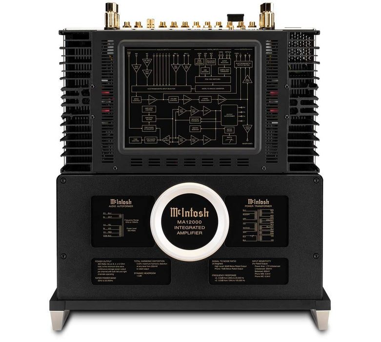 McIntosh MA12000 - Audiophile Integrated Hybrid Tube Amplifier - The Audio Co.