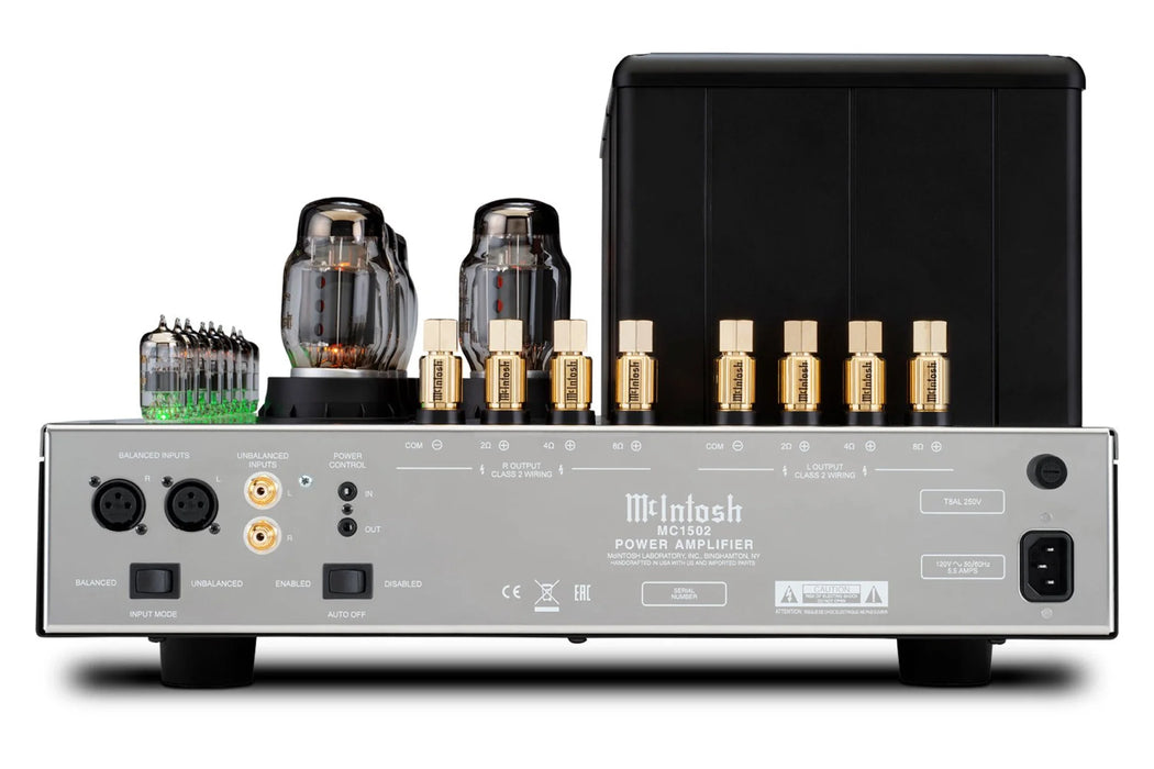 McIntosh MC1502 Audiophile Stereo Vacuum Tube Power Amplifier - The Audio Co.