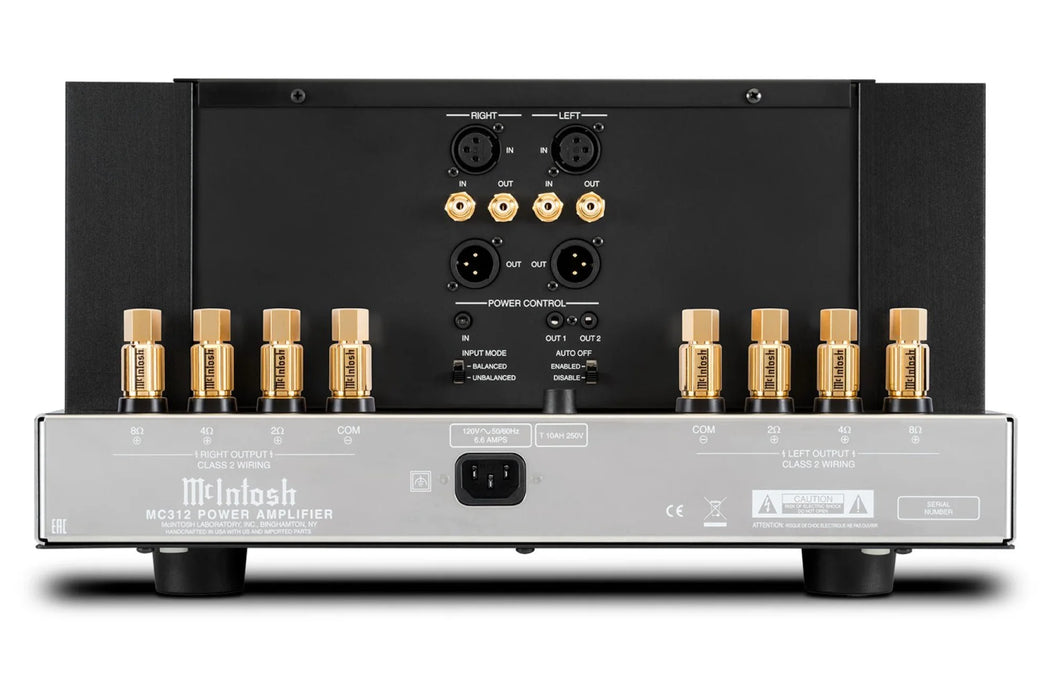 McIntosh MC312 Audiophile Stereo Power Amplifier - The Audio Co.