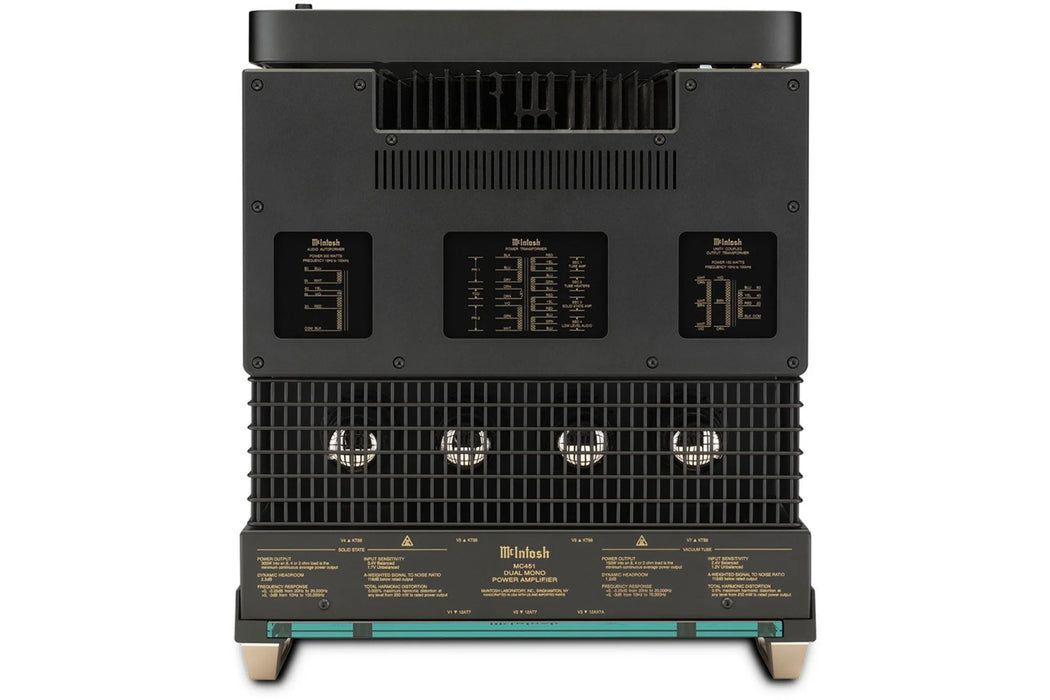 McIntosh MC451 Audiophile Vacuum Tube Monoblock Power Amplifier - The Audio Co.