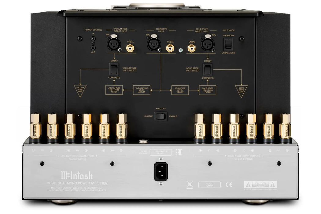 McIntosh MC901 Audiophile Vacuum Tube Monoblock Power Amplifier - The Audio Co.