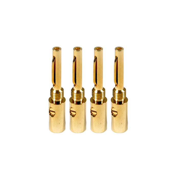 Melodika Banana Connector [Set] - 2 Pairs / 4 pcs - Home Audio Accessories