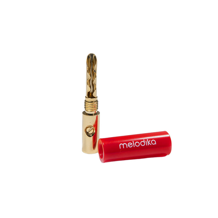 Melodika Banana Connector [Set] - 2 Pairs / 4 pcs - Home Audio Accessories
